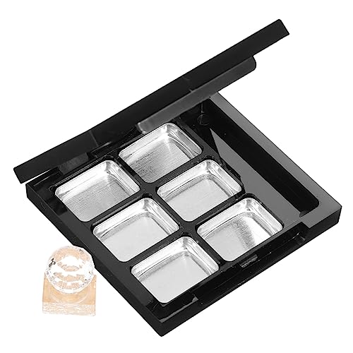 MUSISALY Sturdy Plastic Aluminum Makeup Storage Highlighter Container Mirror Plates