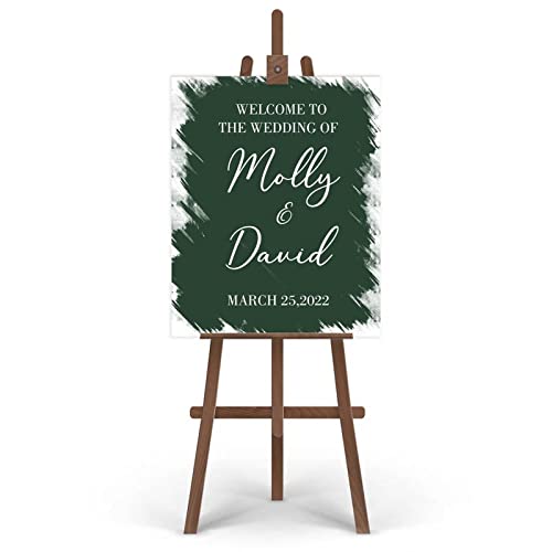 Panneau calligraphie moderne Welcome haut de gamme pour mariage - 4