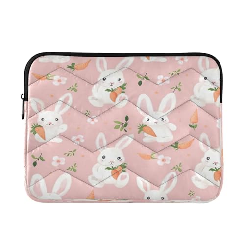 Funda para portátil 13-14 pulgadas impermeable con diseño de conejos
