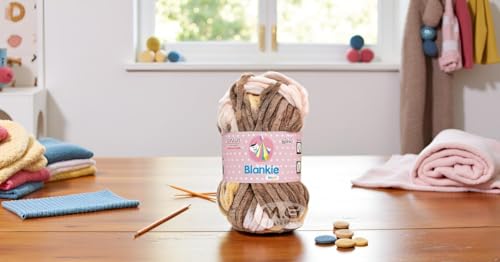 Image of GANGA Knitting Yarn Thick Chunky Wool, Blankie Mustard Mix 600 GMS Best Used with Knitting Needles-QE Art-AAFJ