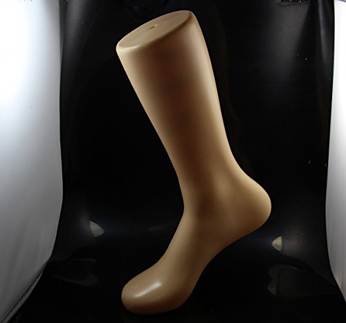 Chengyida 1 Piece 12" Tall Male Magnetic Self Standing Right Leg Foot Mannequin Sock Display #TOP5