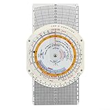 Computadora de vuelo circular E6B para entrenamiento de aviación y planificación de vuelo, herramienta de cálculo para uso de combustible, corrección del viento, velocidad de tierra y tiempo de
