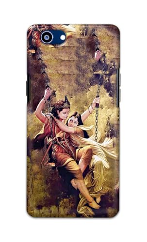 Image of Printed Hard Back Cover for Realme 1 Back Cover (Radha Krishna Love -J1) -190724(EA)