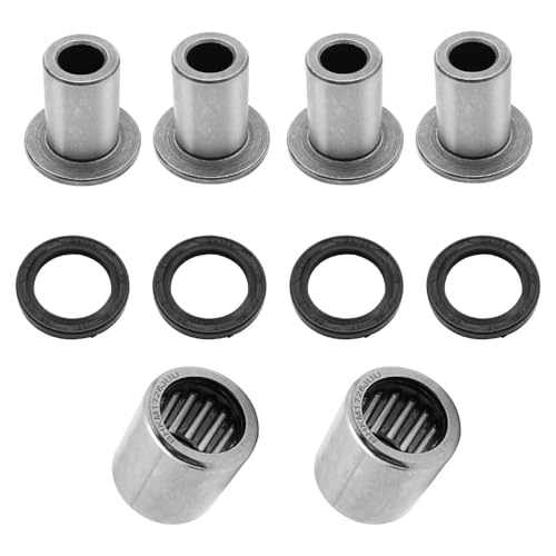 Mabutingti Kit de casquillos y rodamientos para brazo superior delantero para Suzuki LTZ-400 Quadsport 400 2003-2014