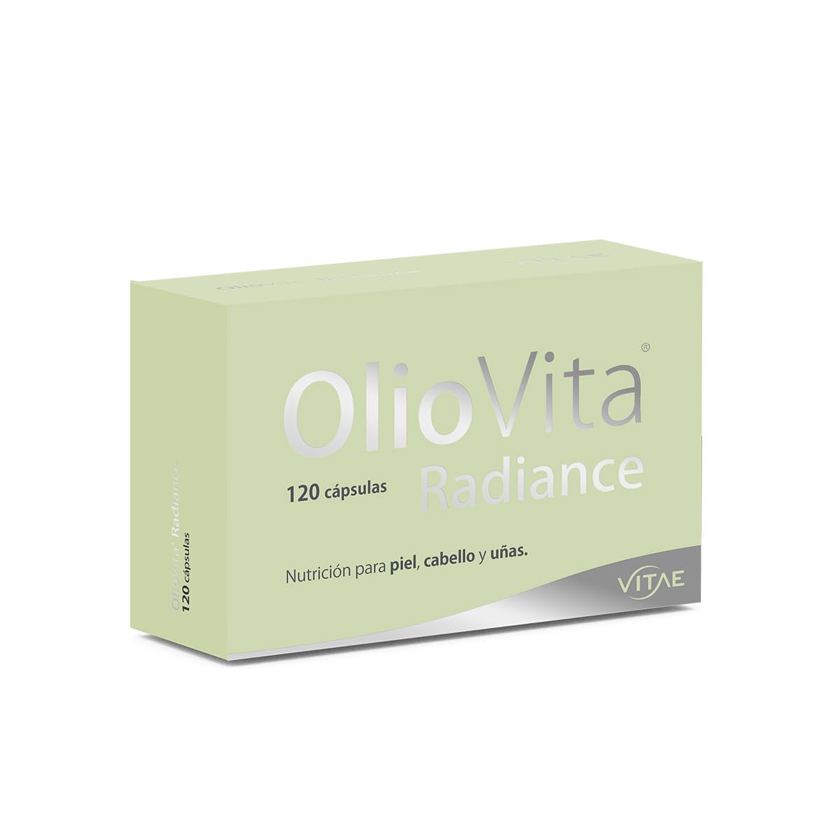 VITAE OlioVita Radiance 120 Cápsulas | Nutricosmética con Aceite de Espino Amarillo Omega 7 | Hidratación, Elasticidad y Luminosidad de la Piel | Fortalece Cabello y Uñas | Vegano y Sin Gluten
