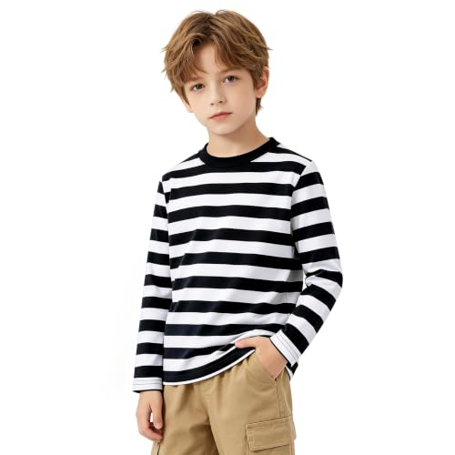 Image of Magic Park 6M-14Y Kid Striped T-Shirt Boys Cotton Tee Basic Top