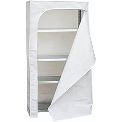 Proteccion Estanterias Mecalux SimonRack 90230000085 Funda para estantería, 1800 x 900 x 400 mm, Color Blanco