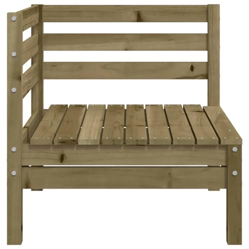 Canapé de jardin modulaire en pin imprégné noble et stable
