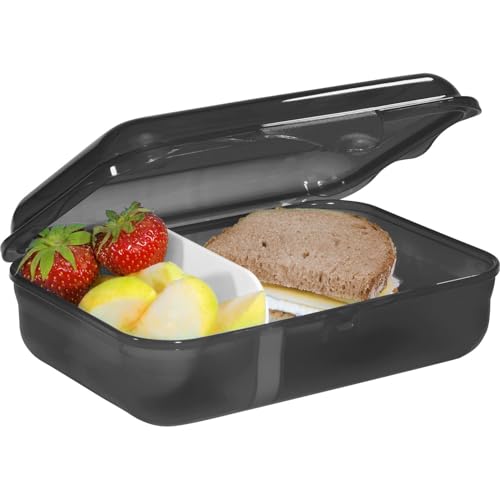 Step by Step Lunchbox „Bagger Rocco“ schwarz, mit Trennwand und Klickverschluss, spülmaschinenfest, BPA-frei, für Schule und Kindergarten… – Ansicht 4