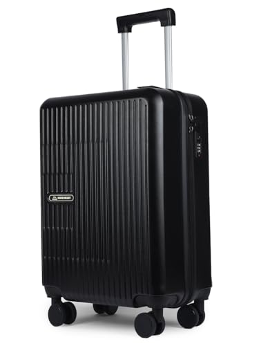 Image of Move-Meant Travel PRO Large Size Trolley Bag for Travel 75 cm, Black - Polycarbonate Hard Shell Check-in Suitcase - 8 Wheel 360 Spinner - Number Lock Trolly Bag - Travel Luggage for Men & Women