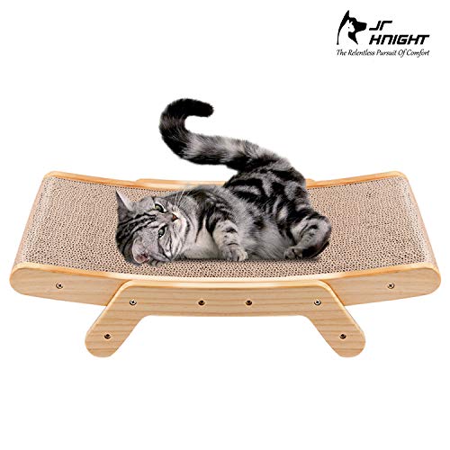 JR Knight - Almohadilla rascador para gato, tabla para rascar, juguete de cartón para moler garras, masaje corporal, descanso para dormir
