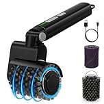 ShinePick Verstellbare 3-Stufen Elektrische Grillbürste, 150 Min Laufzeit Grillreiniger mit Edelstahl- & Polierköpfen, wasserdichte Grillbürste für Gusseisen, Edelstahl & Holzkohlegrills