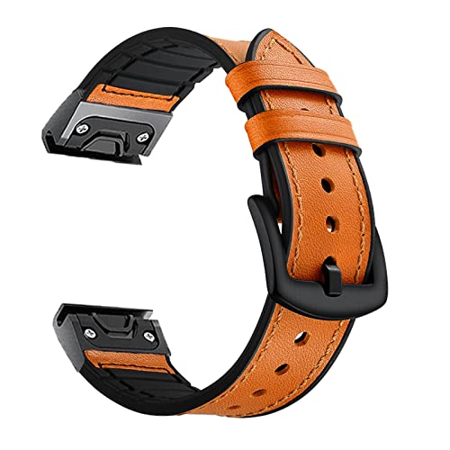Bracelet en cuir Garmin Fenix 6 fixation rapide interchangeable 22 26 mm - 6