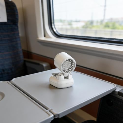 Ventilador portátil de mano y de pinza para el cochecito del bebé, la oficina o el coche 7