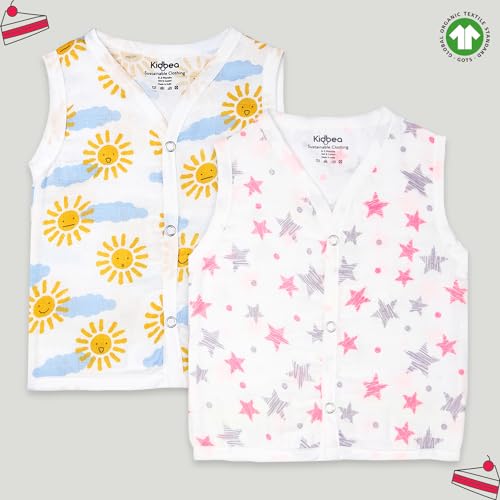 Image of Kidbea Extra Soft Mulmul Cotton Jhabla Cloth for New Born Baby Set
