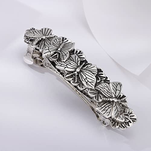 Jkjf 2 Pcs Celtic Knot Barrette Vintage Hair Barrettes Metal French Hair Clips Engraved Headwear For Women Girls - Gold Silver Style 2 #TOP2