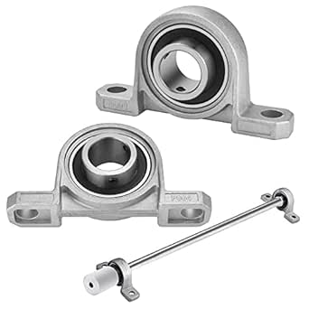 2PCS Zinc Alloy Pillow Block Bearings (20mm) - Bore Housing Mounted ...