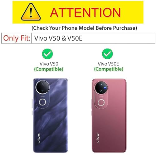 Image of Kapa Soft Full Fabric Protective Back Case Cover for Vivo T4R / V50 / V50E 5G | Shockproof Slim Hard Anti Slip Back Case (Black)