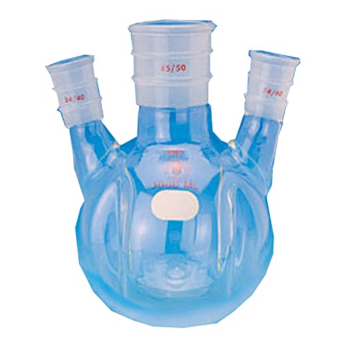 Ballon fond rond 6l à col triple rodage pour laboratoire