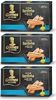 Kit + 3 Filés De Sardinha Em Óleo Comestível 125Gr