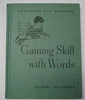 Hardcover 1945 Gaining Skill With Words Book