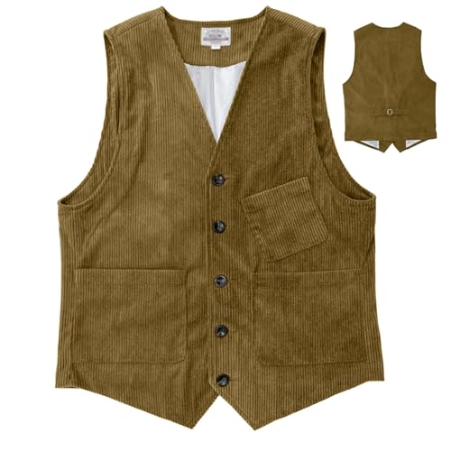 Gilet de cowboy en velours pour homme fort veste vintage taille XXXL