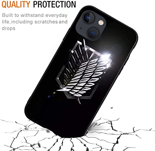 Compatible With Iphone 13 Pro Max Case Attack On Aot With Titan 415 Anime, Ultra Thin Slim Flexible Tpu Black Case #TOP4