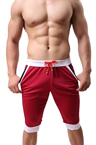 ONEFIT Men's Summer Thin Section Sports Leisure Harem Pants Feet Red