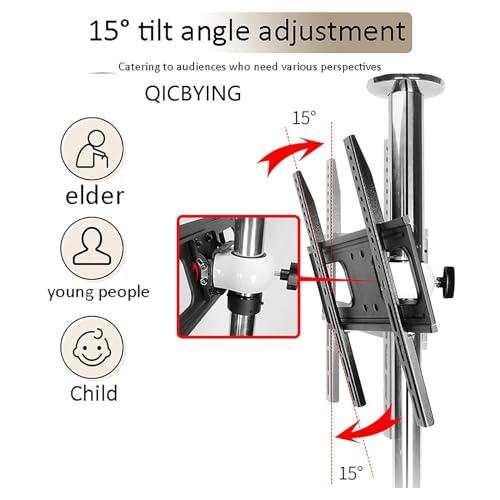 Support TV pivotant et inclinable pour table et meuble de salon