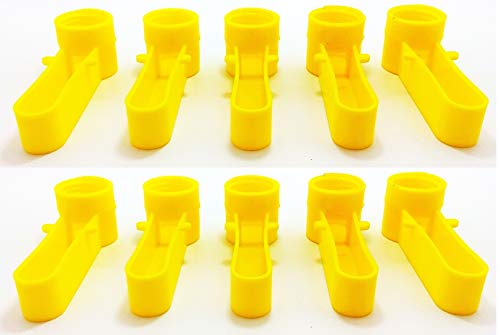 Ararat-Bird-Cage-Automatic-Drinker-Cups-for-Any-Bottle-Use-Yellow-Pack-of-10