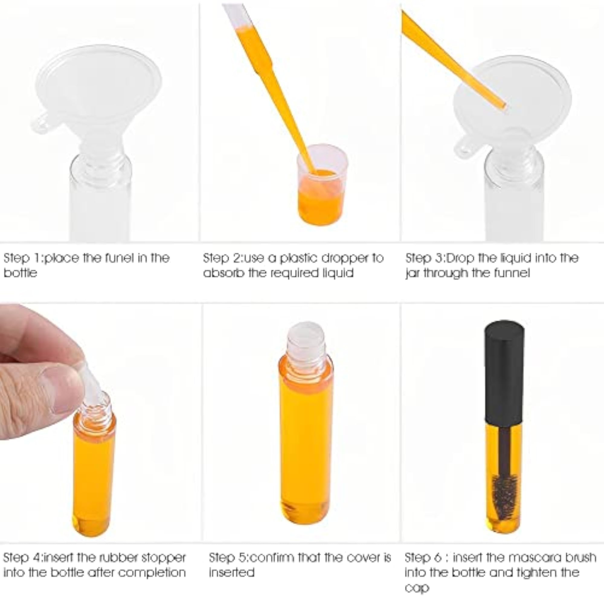 10ml Empty Mascara Tube with Brush