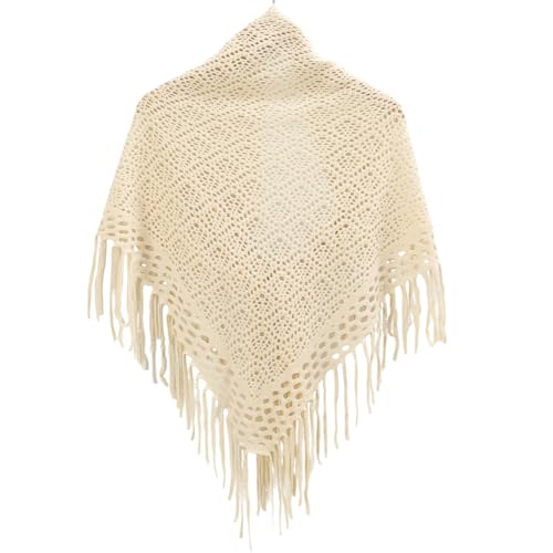 LMVERNA Knit Shawl with Tassels Fashion Scarf Multifunctional Neck Wrap