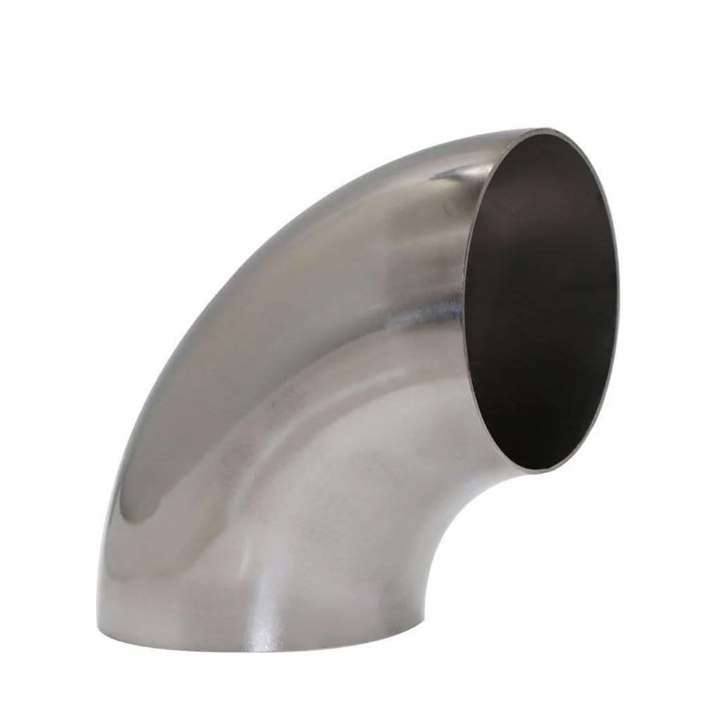 ICXLPMC Stainless Steel Cast Pipe Fitting, 90 Degree Stainless Steel Elbow, OD 16mm 19 22 25 35 38 42 48 51mm Welding Pipe Fitting Welded Pipe, 1PCS(38MM 1.5MM) ICXLPMC