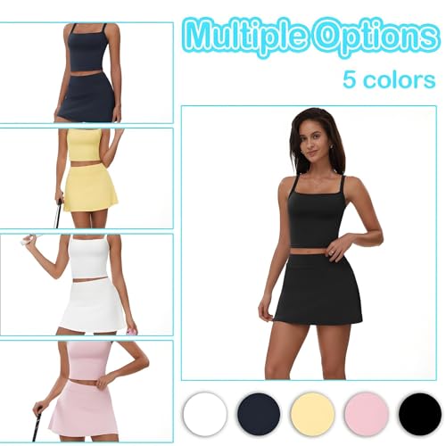 Golf Outfits for Women- Skirt Sets Women 2 Piece Outfits Breathable - Built-in Pocket for Cell Phone4