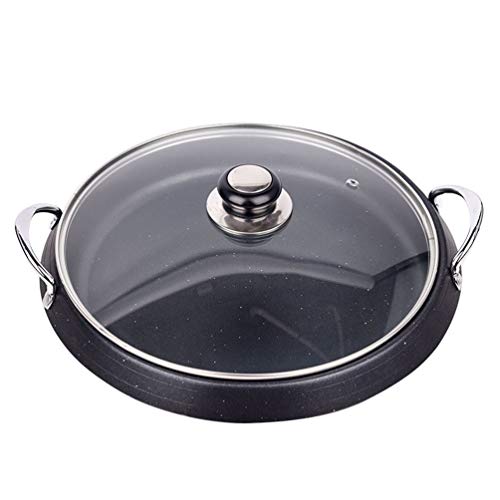 Barbecue hot pot de pierre maifan anti-adhésif et sans fumée