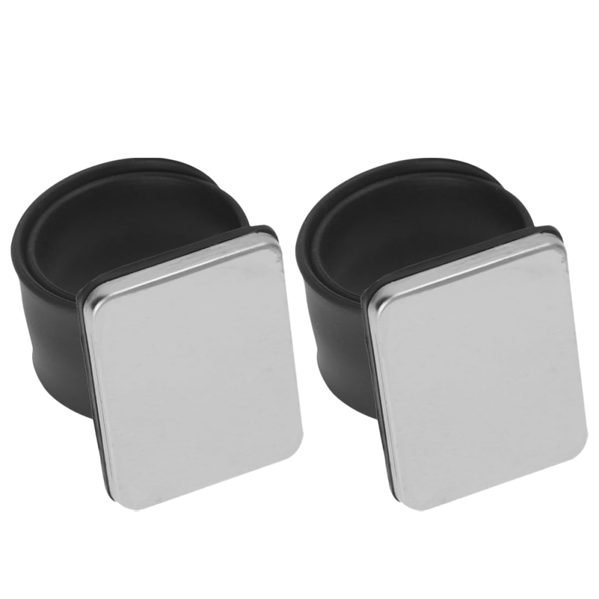 2 Stück Magnetisches Silikon Klatscharmband Nadelkissen für Friseure und Nähen Robustes Eisenarmband mit Handgelenksschlaufe Salon und Nagelstudiozubehör
