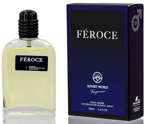 Féroce - Compatible avec Sauvage. Eau De Cologne Intense 100 ml, Parfum Pheromone pour Homme, Parfum Generique Féroce - Compatible avec Sauvage. Eau De Cologne Intense 100 ml, Parfum Pheromone pour Homme, Parfum Generique