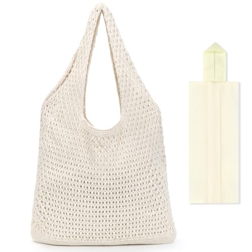 Sprinlot Strandtasche Damen Häkeltasche, Geflochtene Tasche Boho,...