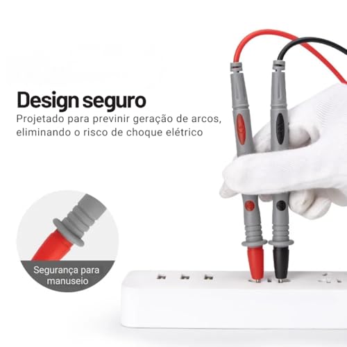 Cabo De Multímetro Ponta De Prova Sonda Agulha 1000V 20A P1502 Smd