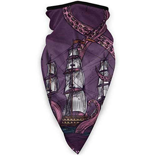 Neck Gaiter Balaclava Breathable Face Mask Windproof Ocean Octopus Marine Life Kraken Neck Warmer Scarf for Outdoor Sports Anti-Dust Marks