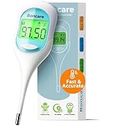 Boncare 9 Seconds Digital Basal Thermometer for Adults and Kids - Accurate Oral Thermometer with ...