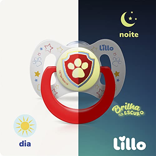 Lillo Kit 2 Chupetas Funny D&N Patrulha Canina Sil Anat Tam2 - Neutra