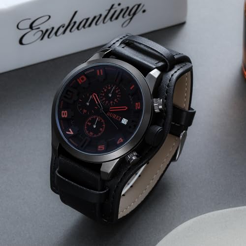 Montre à quartz avec calendrier BUREI, la précision étanche - 3