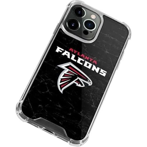Skinit Clear Phone Case Compatible With Iphone 14 Pro Max - Officially Licensed Nfl Atlanta Falcons Distressed Design #TOP2
