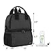 Teamoy Breast Pump Bag Tote with Cooler Compartment for Breast Pump, Cooler Bag, Breast Milk Bottles and More, Double Layer Pumping Bag for Working Moms, Black(Bag Only)