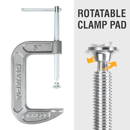 Image of Olympia Tools C-Clamp, 38-145, (5 inch X 3.25 inch)