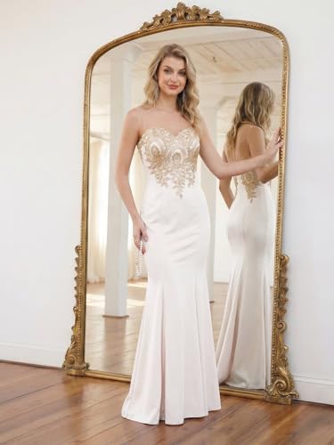 Image of BABYONLINE D.R.E.S.S. Formal Dresses for Women Bodycon Mermaid Appliques Lace Elegant Prom Dress XIN262