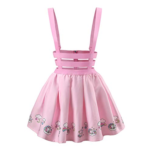 Littleforbig Pleated Overall Skirt Romper - Unicorn Jumper Skirt2