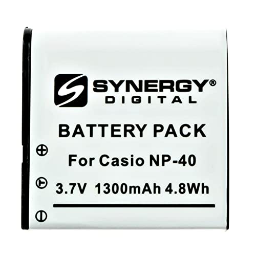 Synergy Digital Digital Camera Batteries, Compatible With Promaster Pcnp-40 Digital Camera Batteries (Li-Ion, 3.7V, 1300 Mah), Set Of 5 #TOP4