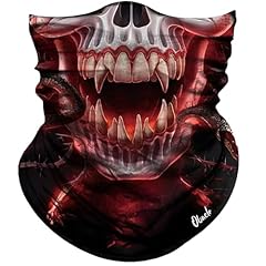 Skull Red Fire Face Open Mouth